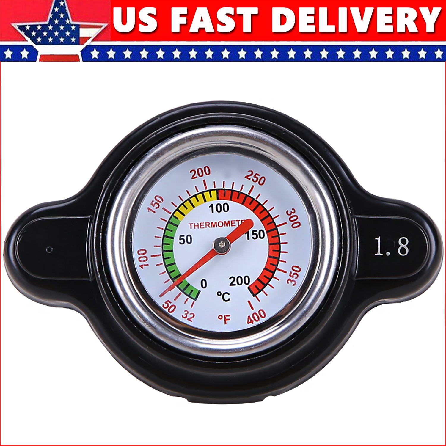 For Honda High Pressure Radiator Cap w/ Temperature Gauge 1.8 Bar Radiator Cap