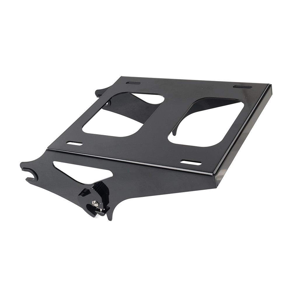 Two-up Tour Pack Pak Trunk Mount Rack Bracket For Harley Road King 14-24 Black