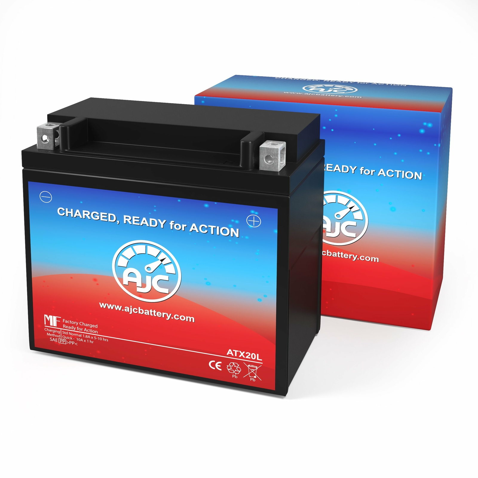 AJC® ATX20L Powersports Replacement Battery