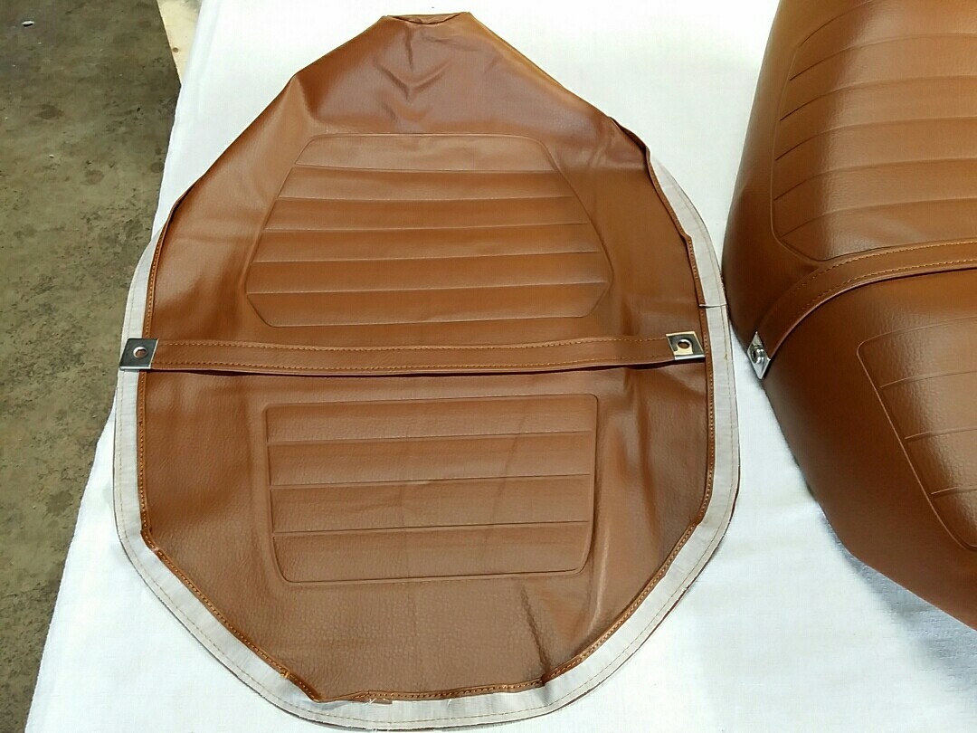 HONDA CH125 CH150 SEAT COVER ELITE 1984 MODEL SEAT COVER BROWN + STRAP (H*-327)