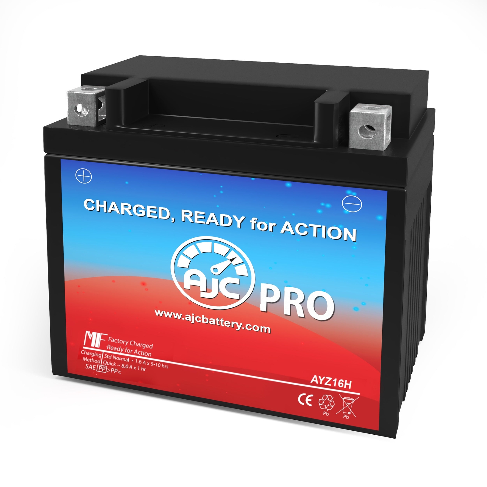 Motocross GYZ16H Powersports Replacement Battery