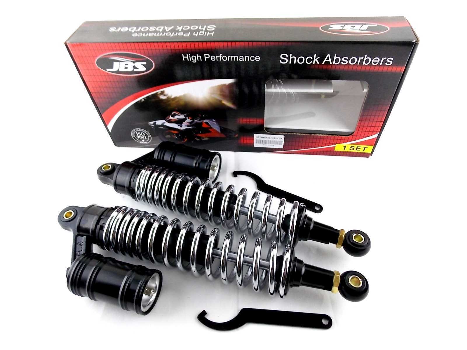 YAMAHA XT500 380mm JBS REAR AIR NITROGEN CELL SHOCK ABSORBERS BC
