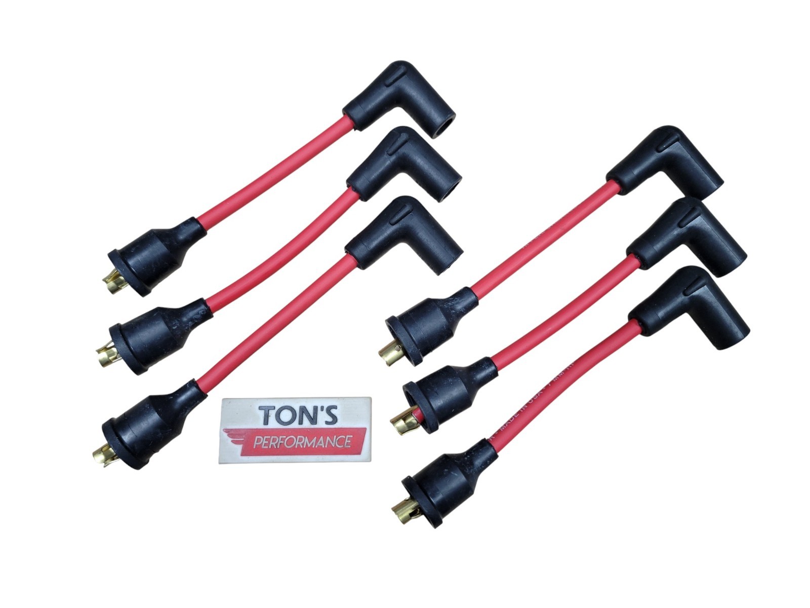 6″ Red 7mm v6 6 Cylinder Mercury Mariner 40 150-200 Hp Spark Plug Wires USA MADE