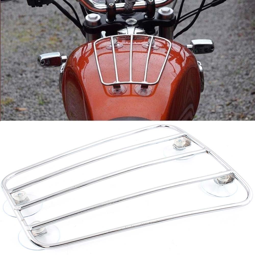 Universal Motorcycle Suction Cup Style Fuel Gas Tank Luggage Rack For Triumph