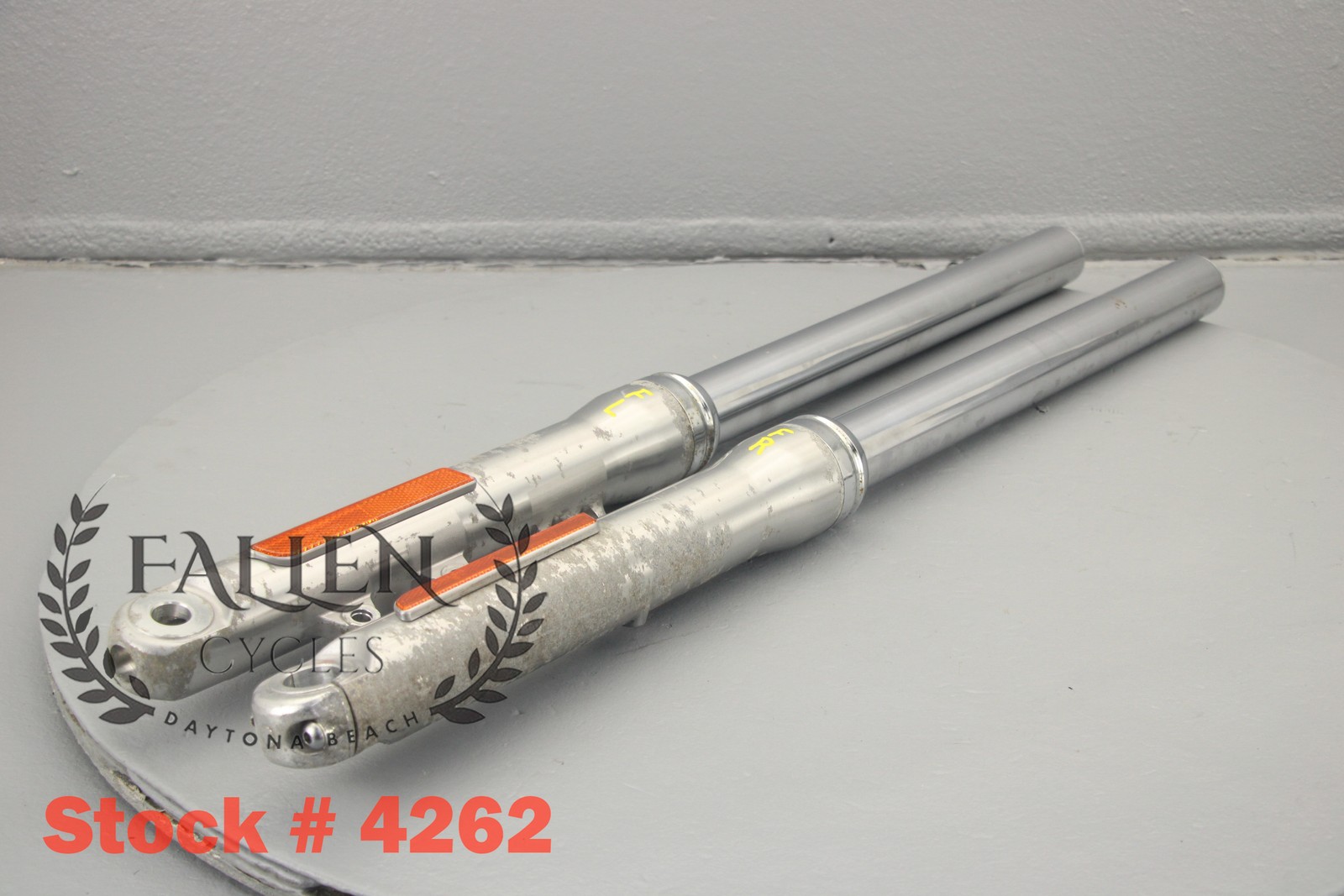 2006 Harley Dyna Wide Glide 49mm Front Fork Suspension Leg Set 2K #4262