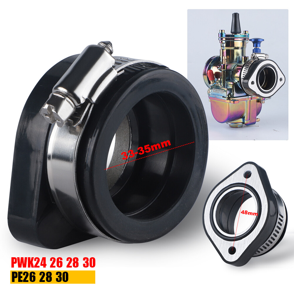 48mm Flange Intake Adapter Carb Manifold Boot For PWK 24 26 28 30mm Carburetor