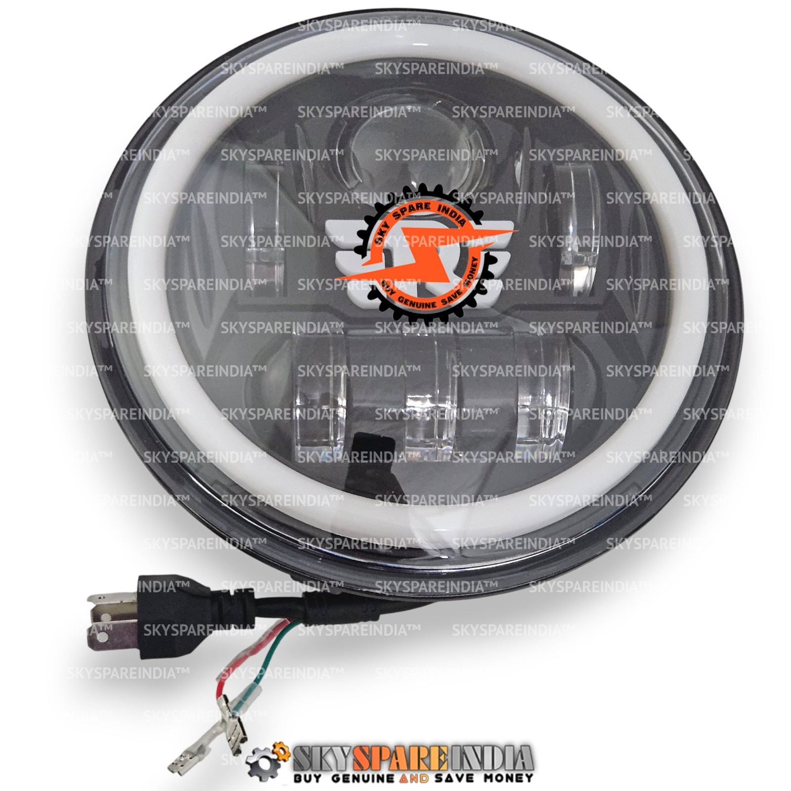 LED 7″ Headlight Headlamp Compatible With Royal Enfield Himalayan