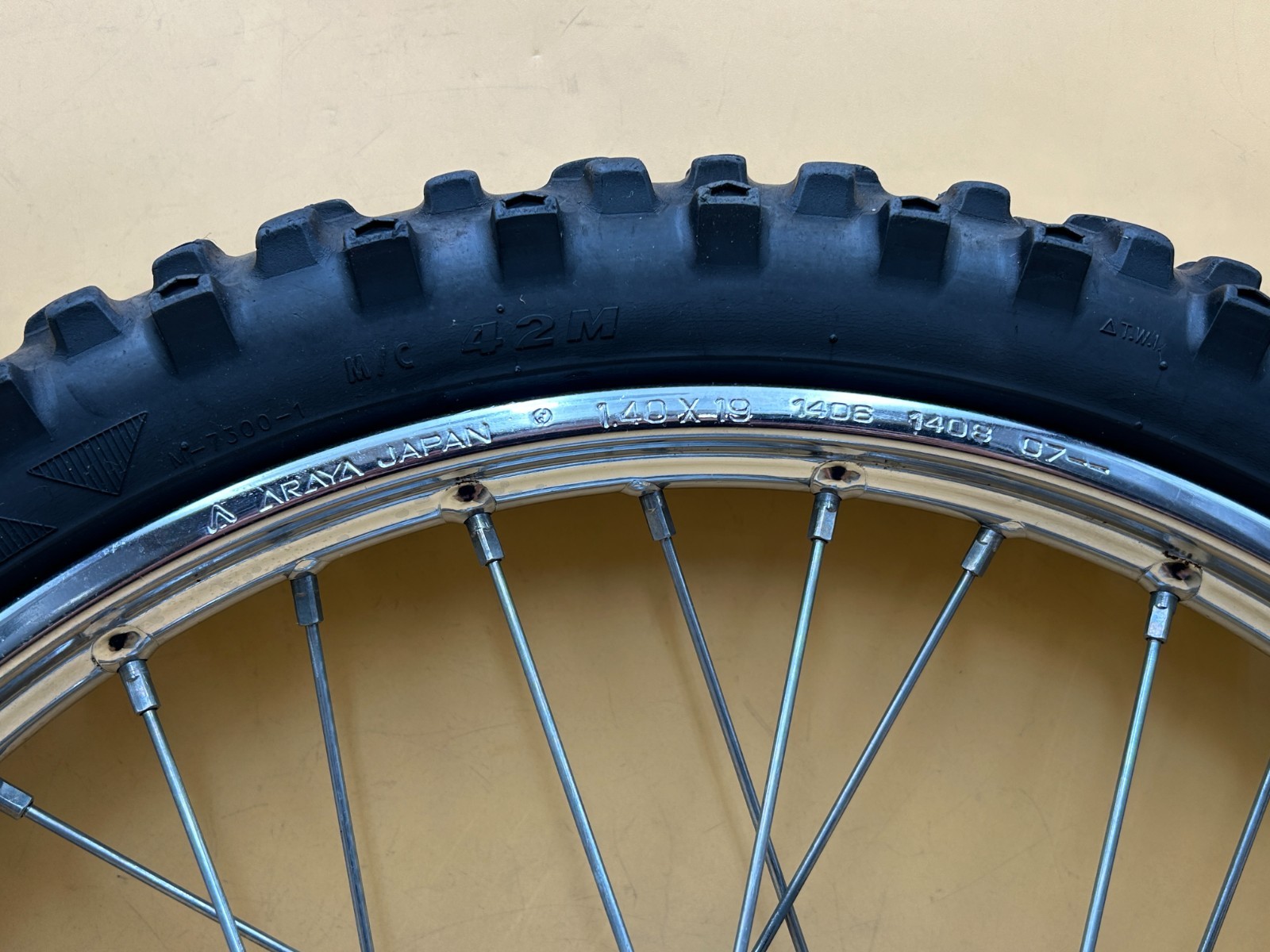 2001-2006 Honda XR100R CRF100F OEM Front Wheel Rim And Tire Complete