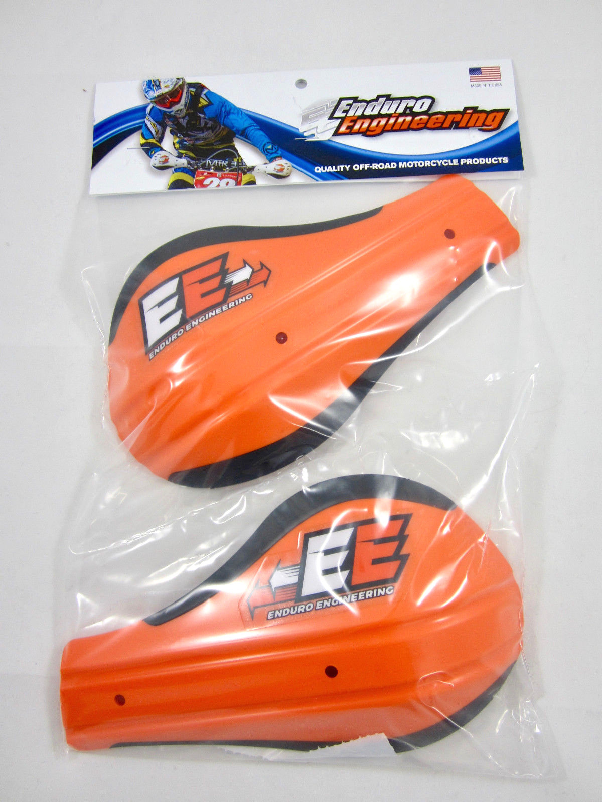 Enduro Engineering Evolution II EVO 2 Orange Plastic Roost Deflector Handguards