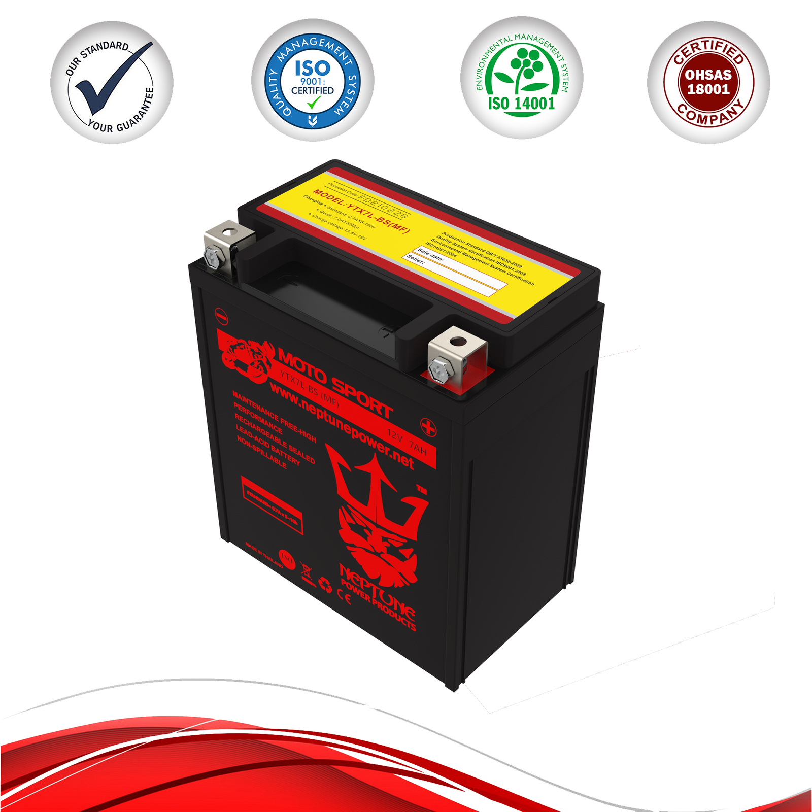 YTX7L-BS 96-13 SUZUKI DR200SE Neptune Power Replacement Battery