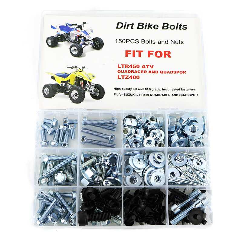 Plastic Body Frame Fenders Bolts Kit Fit For SUZUKI LTR450 ATV Bolt Kit LTZ400