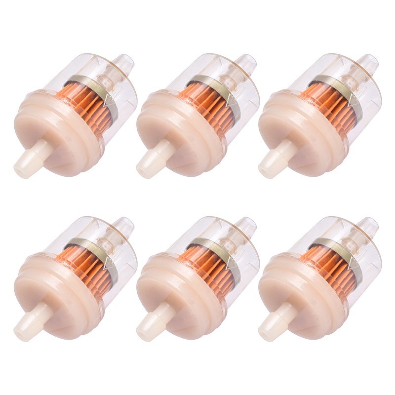 6X 1/4″ Gas Inline Fuel Filters W/ Magnet for Motorcycle Dirt Bike ATV UTV