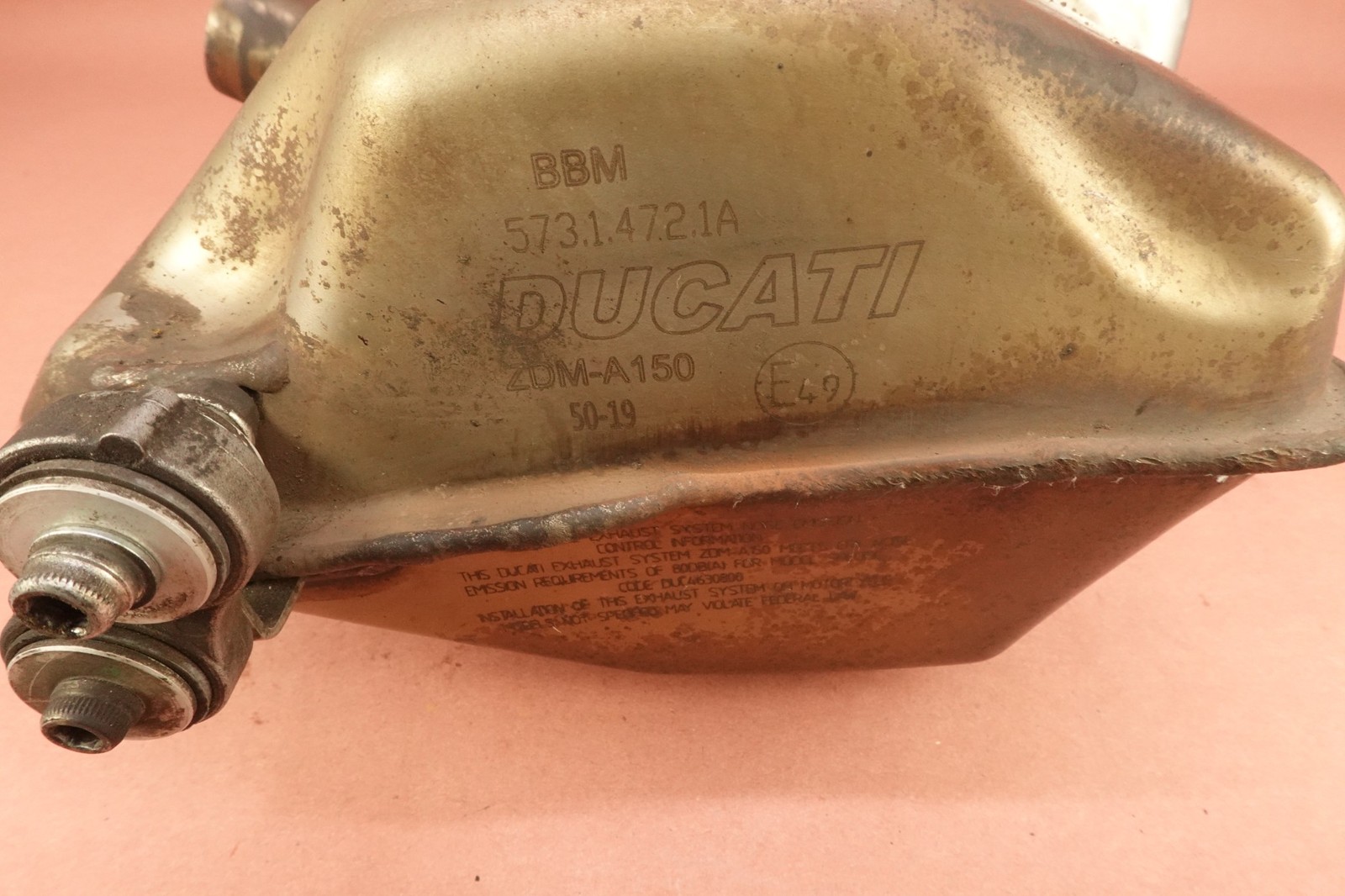 2017-2020 Ducati Monster 797 Exhaust Pipe Tube Muffler Silencer Baffle