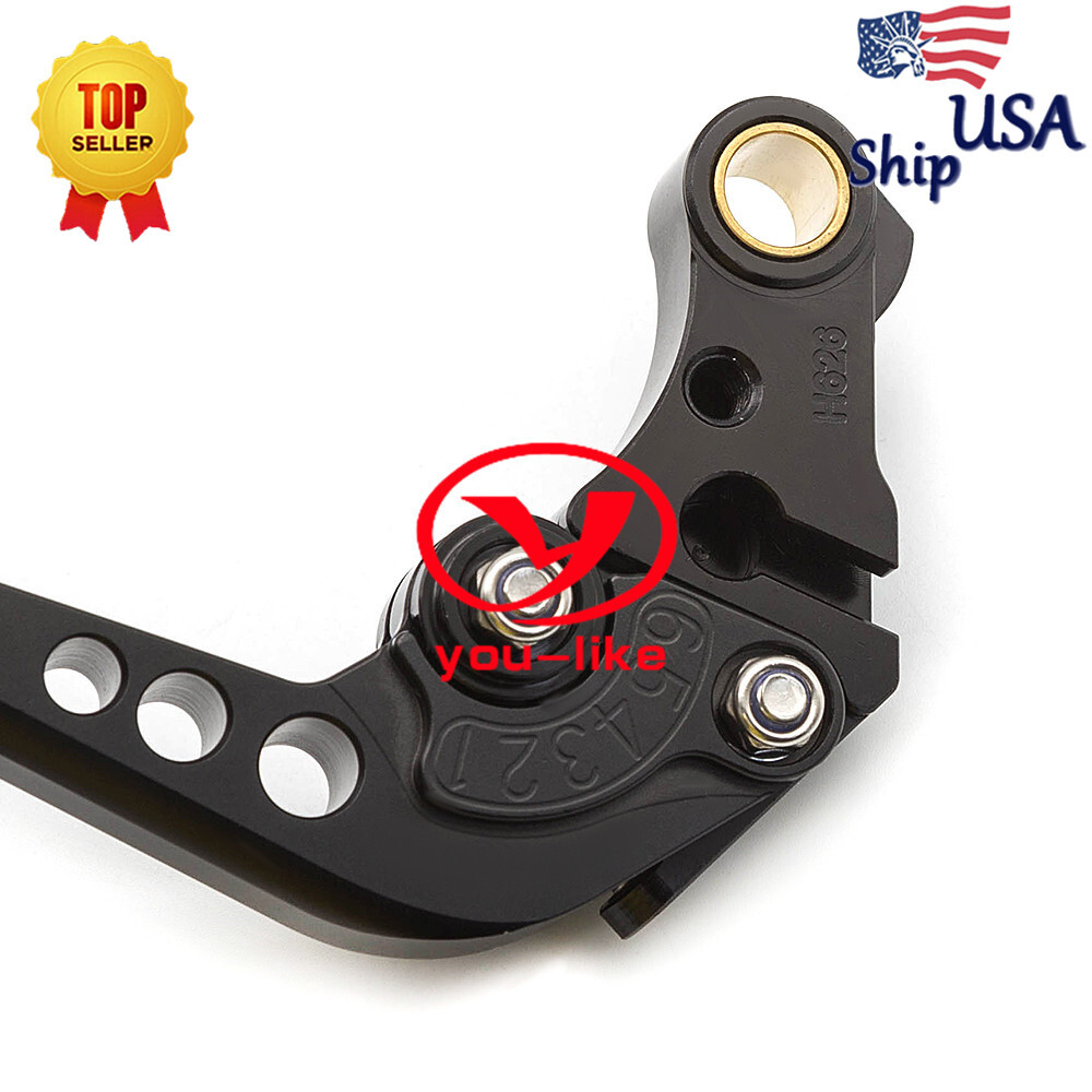 CNC Short Adjustable Brake Clutch Levers For Enfield C5 and B5, 2017 on Euro 4