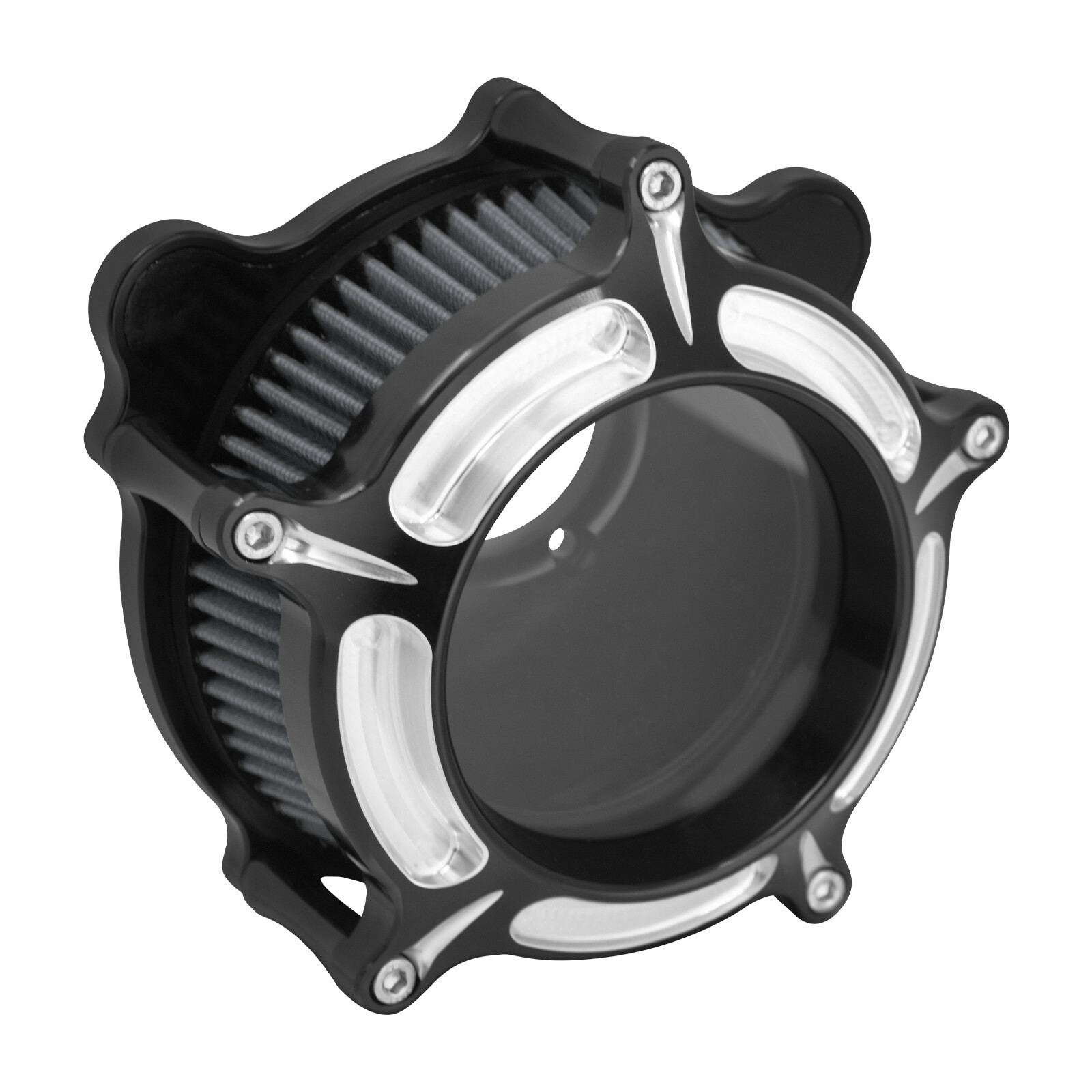 Clear Air Filter Cleaner Grey Intake For Harley Dyna Super Wide Glide 2000-17