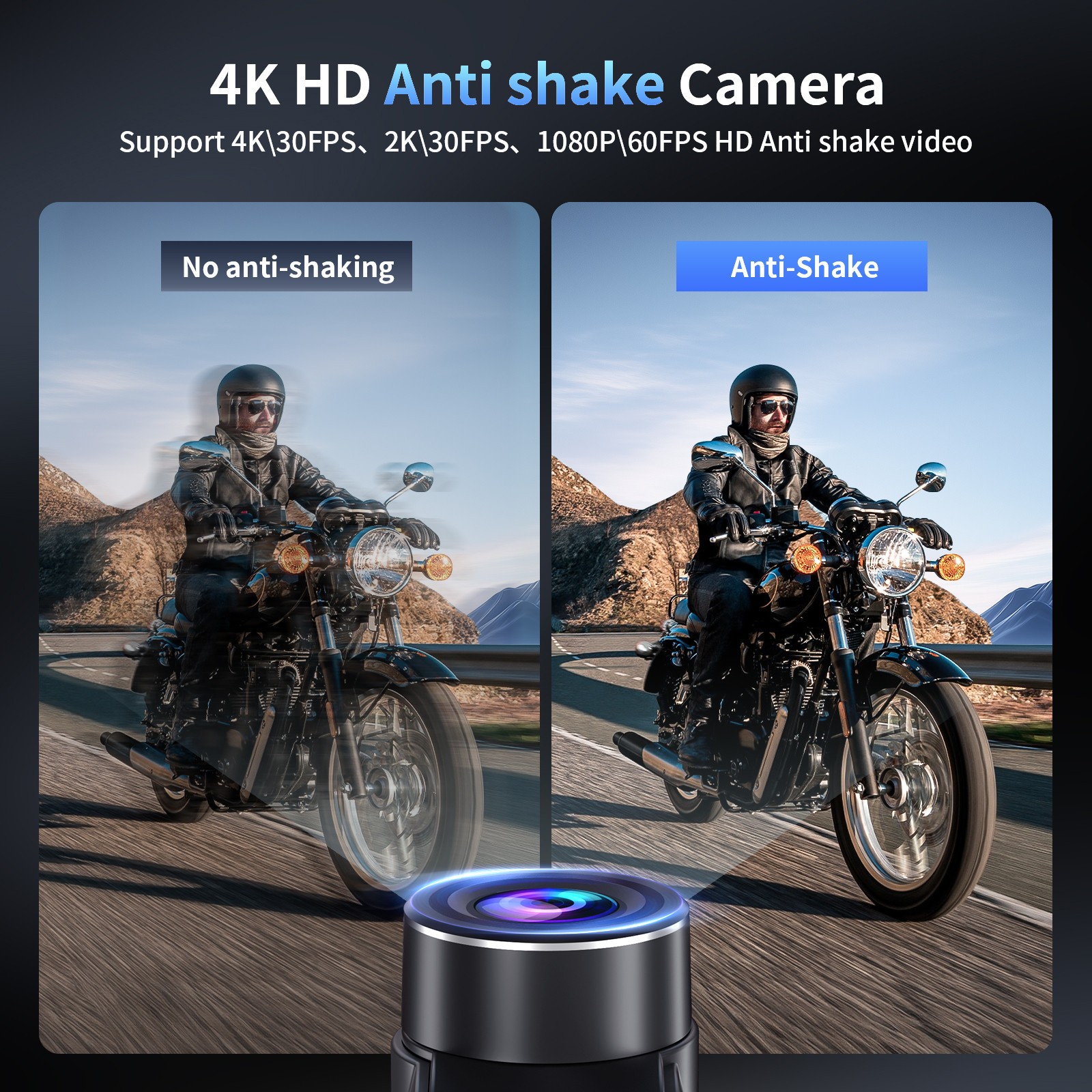 Fodsports FX60C Motorcycle Intercom Bluetooth Helmet Headset HD4K 10 Riders WIFI