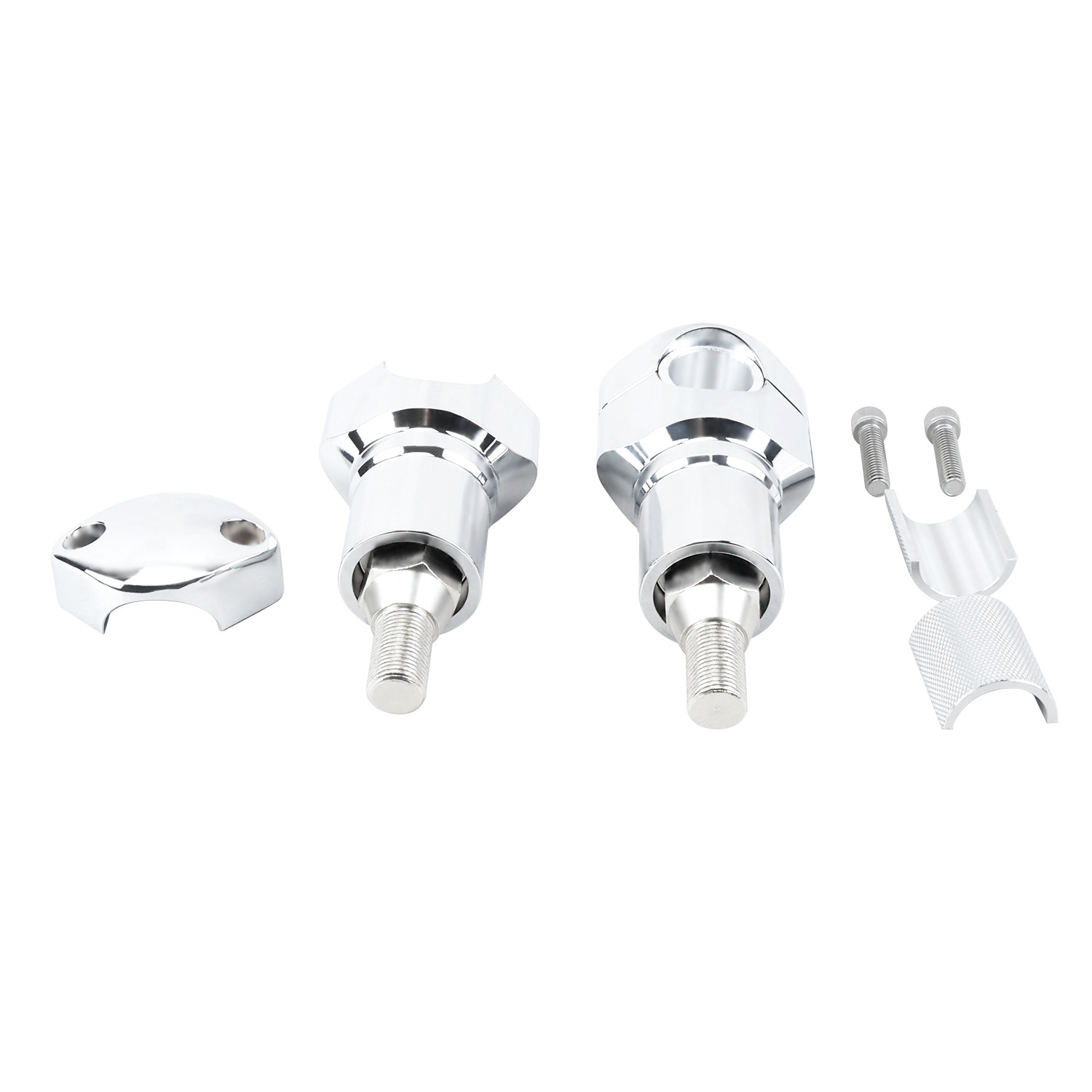3″ Tall Chrome Risers Clamp for Harley Softail Springer Cross Bones FLSTS FXSTS