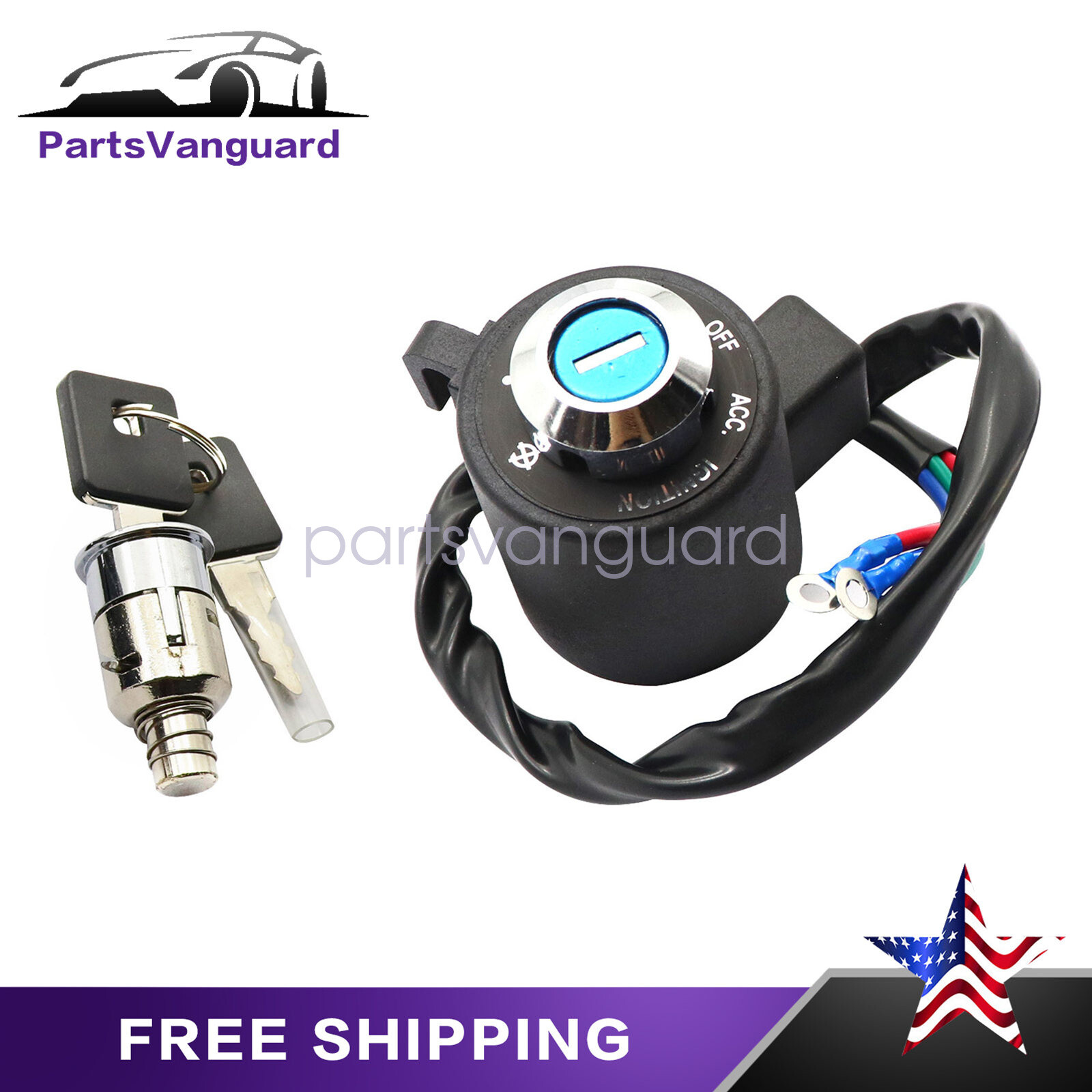 Ignition Switch & Tail Box Lock Keys For XL1200C Sportster 1200 Custom 1996-2011