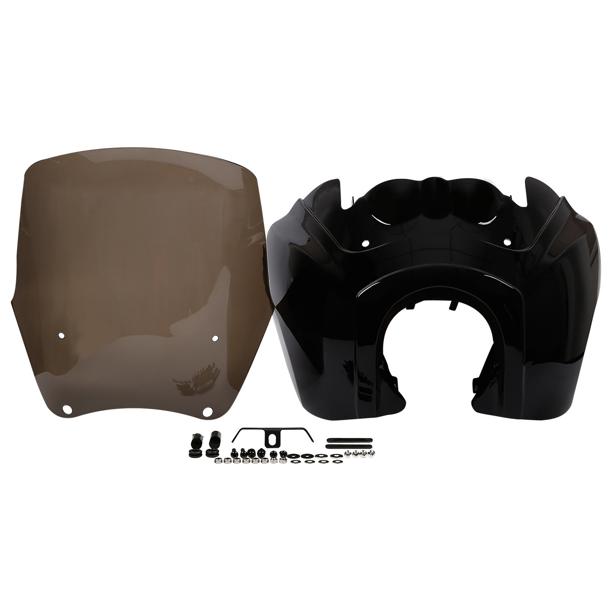 Front Upper Fairing w/ 15″ Windshield For Harley Dyna Street Bob FXDB 2006-2017