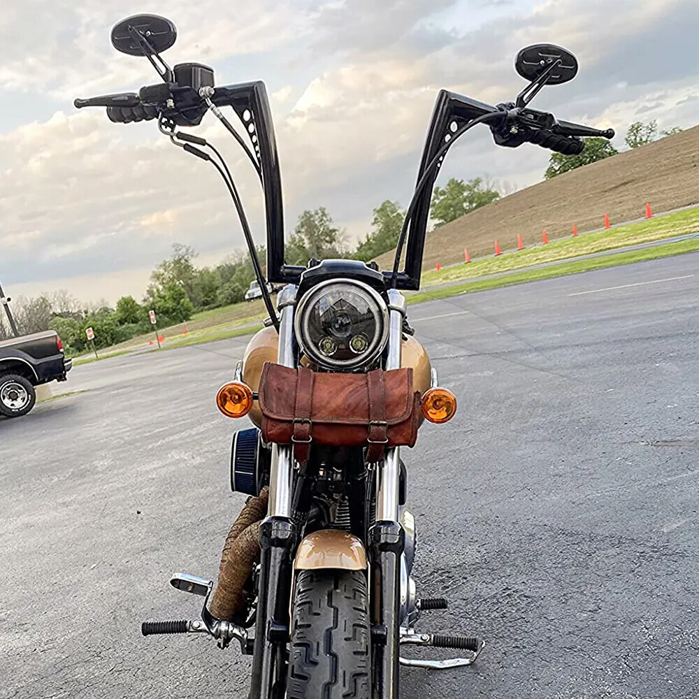 14″ Ape Hangers Handlebar 1.25 in For Harley Sportster 883 1200 FLST FXST Glide