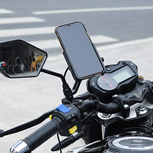Cell Phone Mount Holder Bicycle GPS For Mobile Phone: 4-6.6 inches Mirror Base