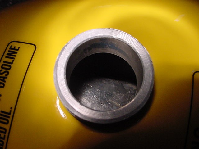 1976 1977 SUZUKI RM125 RM 125 gas tank aluminum Restored
