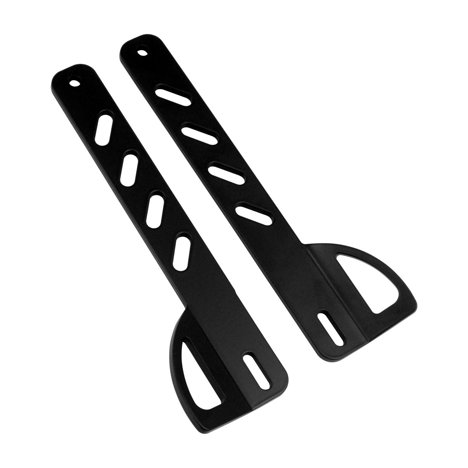 2x Black Front Fork Tie Down Brackets Mounting Holder For Harley Softail 2000-24