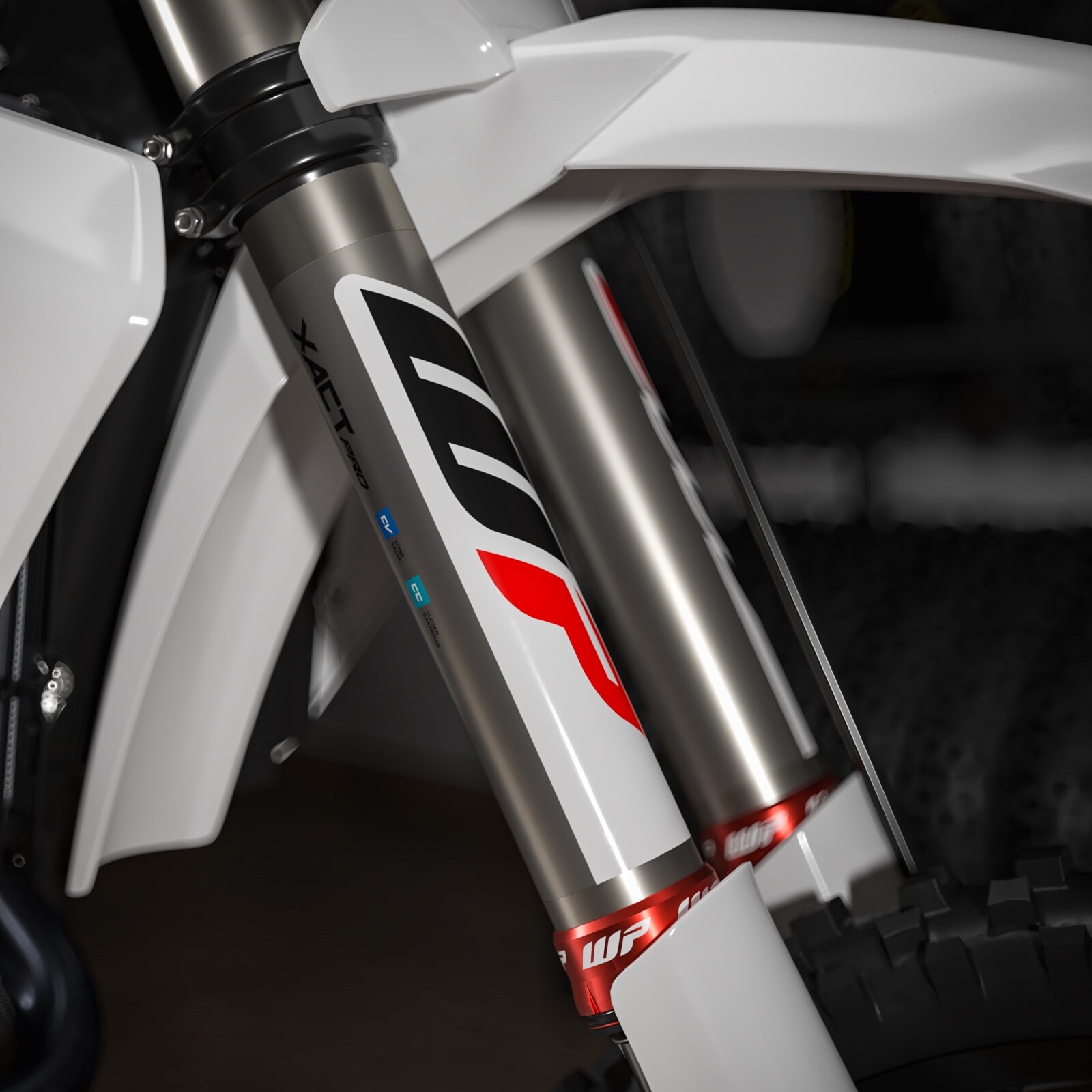 WP XACT Fork Stickers Decal Shock Suspension Decals Set (9×6.5)