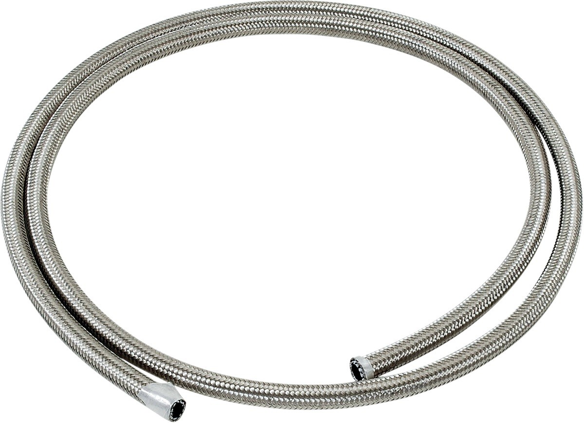 Stainless Steel Braided Hose Oil/Fuel Line I.D. 5/16 inch (8mm), Length = 120 cm