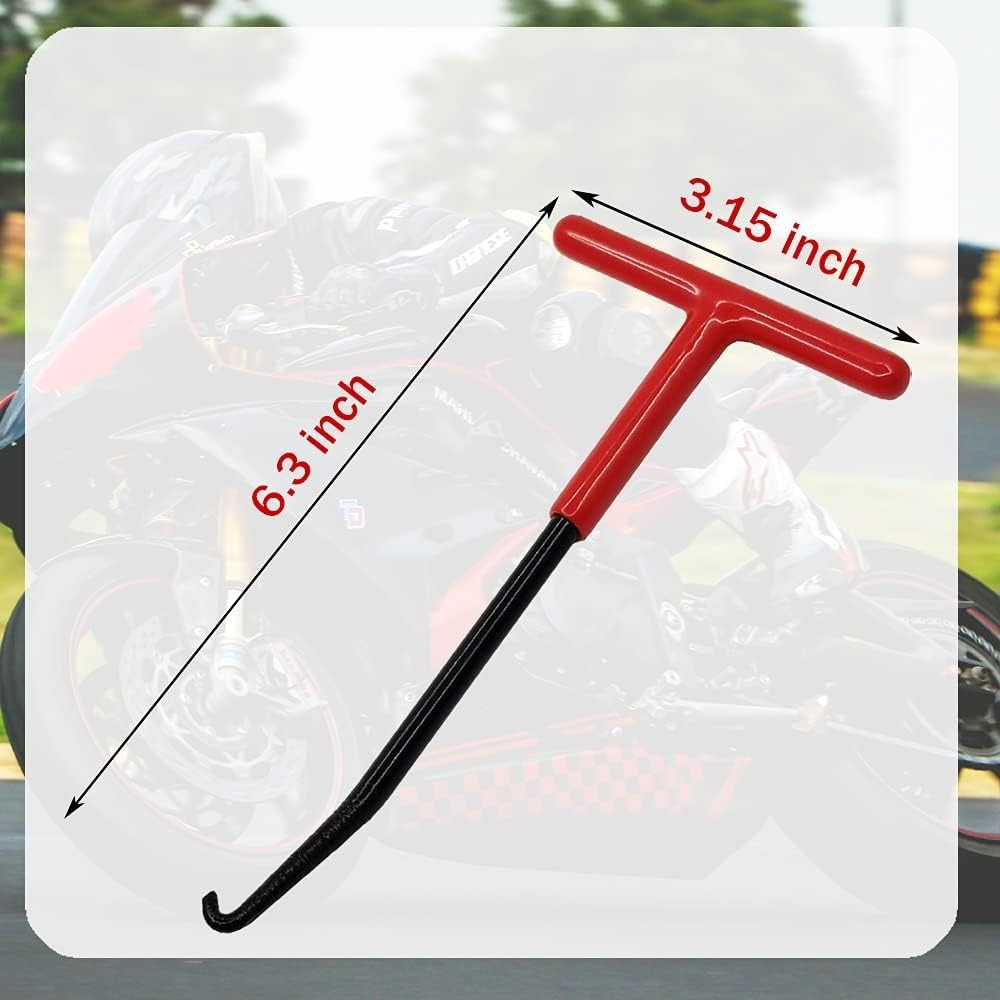Durable T-Shaped Exhaust Spring Puller Hooks – 2 Pcs for Motorcycles & Vehicles