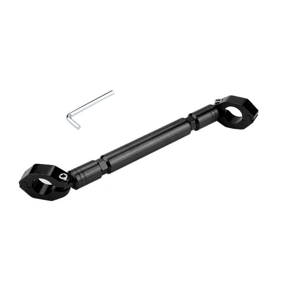 7/8in 22mm Motorcycle Handlebar Balance Bar Aluminum Alloy Cross Brace Black