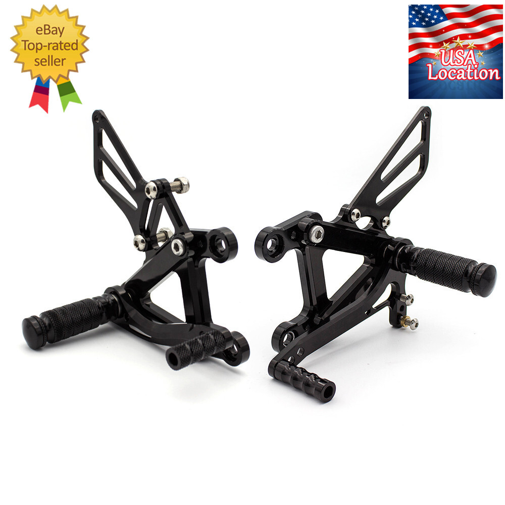 For Kawasaki Ninja ZX6R ZX636 2003-2004 FXCNC Rearset Footpegs Pedals Footrest