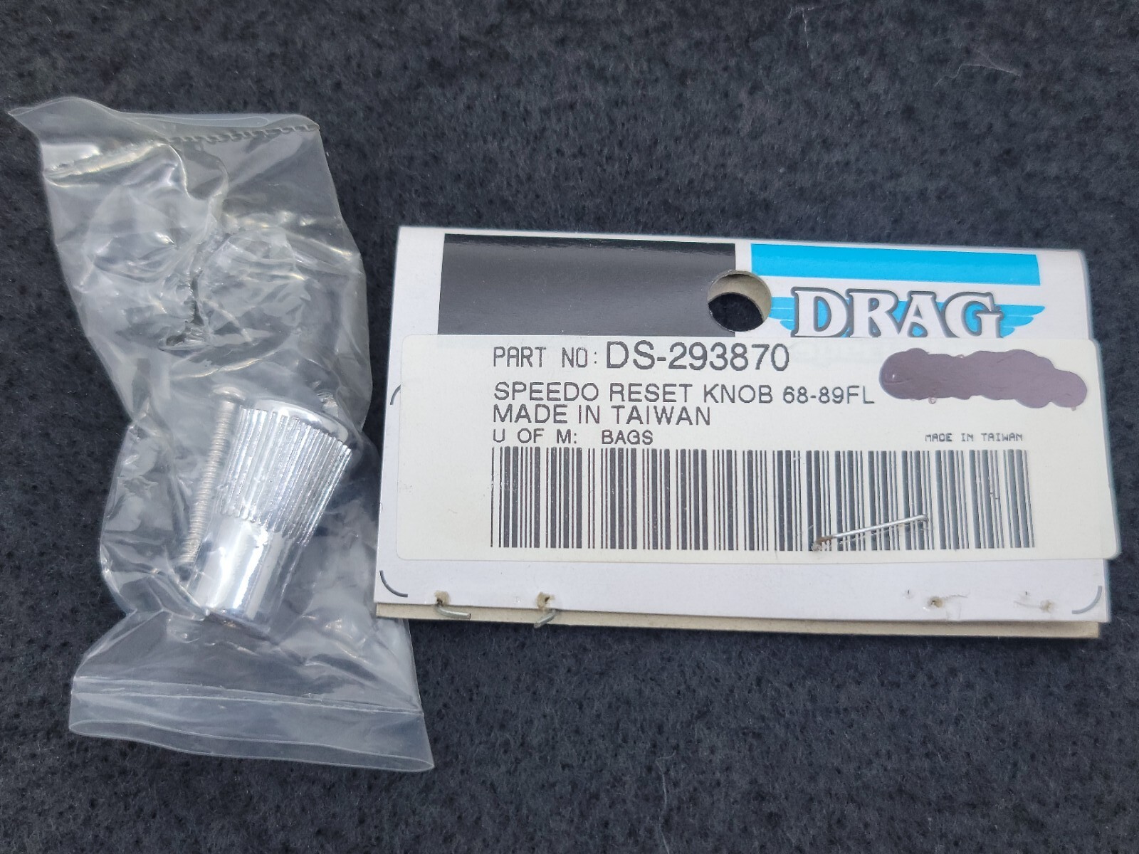 Drag Specialties Harley Davidson 67212-93 Speedometer Trip Reset Knob 1968-89 FL