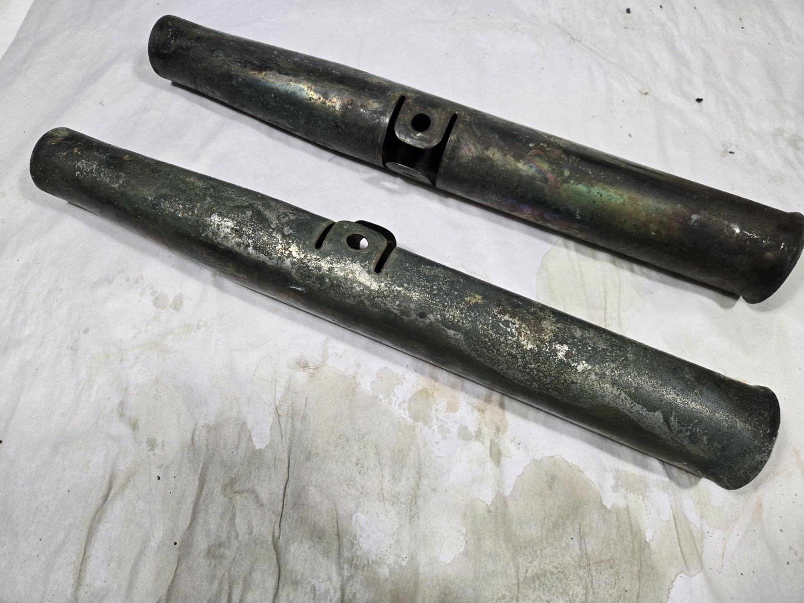 Triumph Pre-Unit Superior Fork Covers, MCM Bates T100 T110 T120