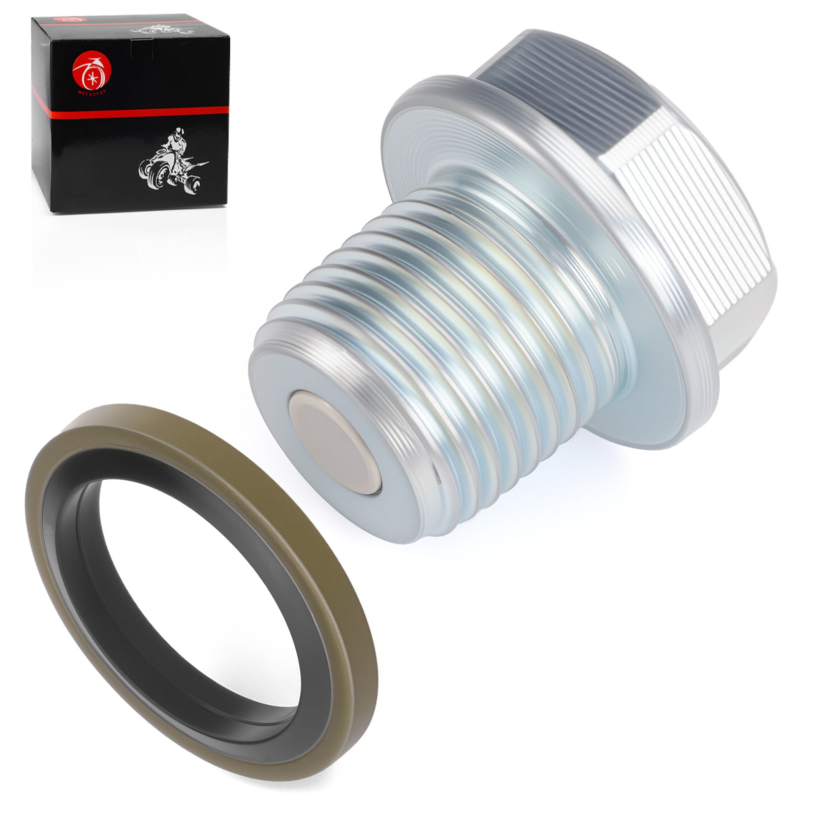 Oil Drain Plug & Gasket For Suzuki Quadrunner 230 LT230GE 1985-1986 LTF230 86 87