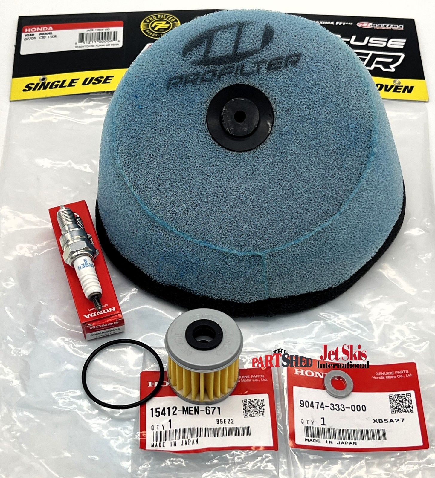 Honda CRF150R CRF150RB Service Kit 2007-2025 Air Oil Filter Spark Plug Oring OEM