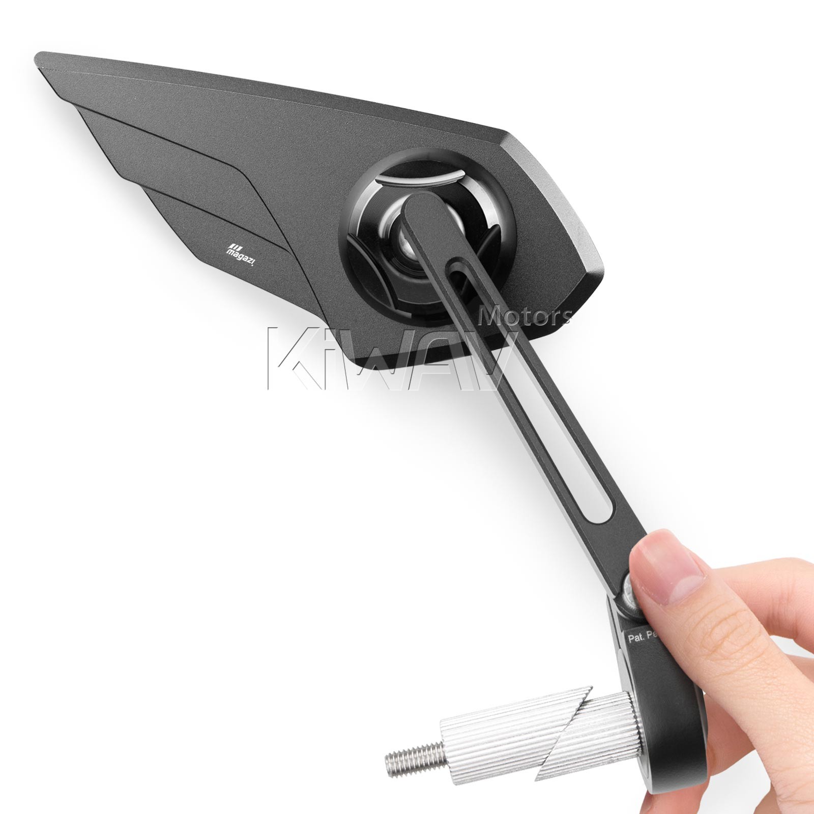 KiWAV bar end mirror adjustable WISP xRIGHT 7/8″ hollow bar