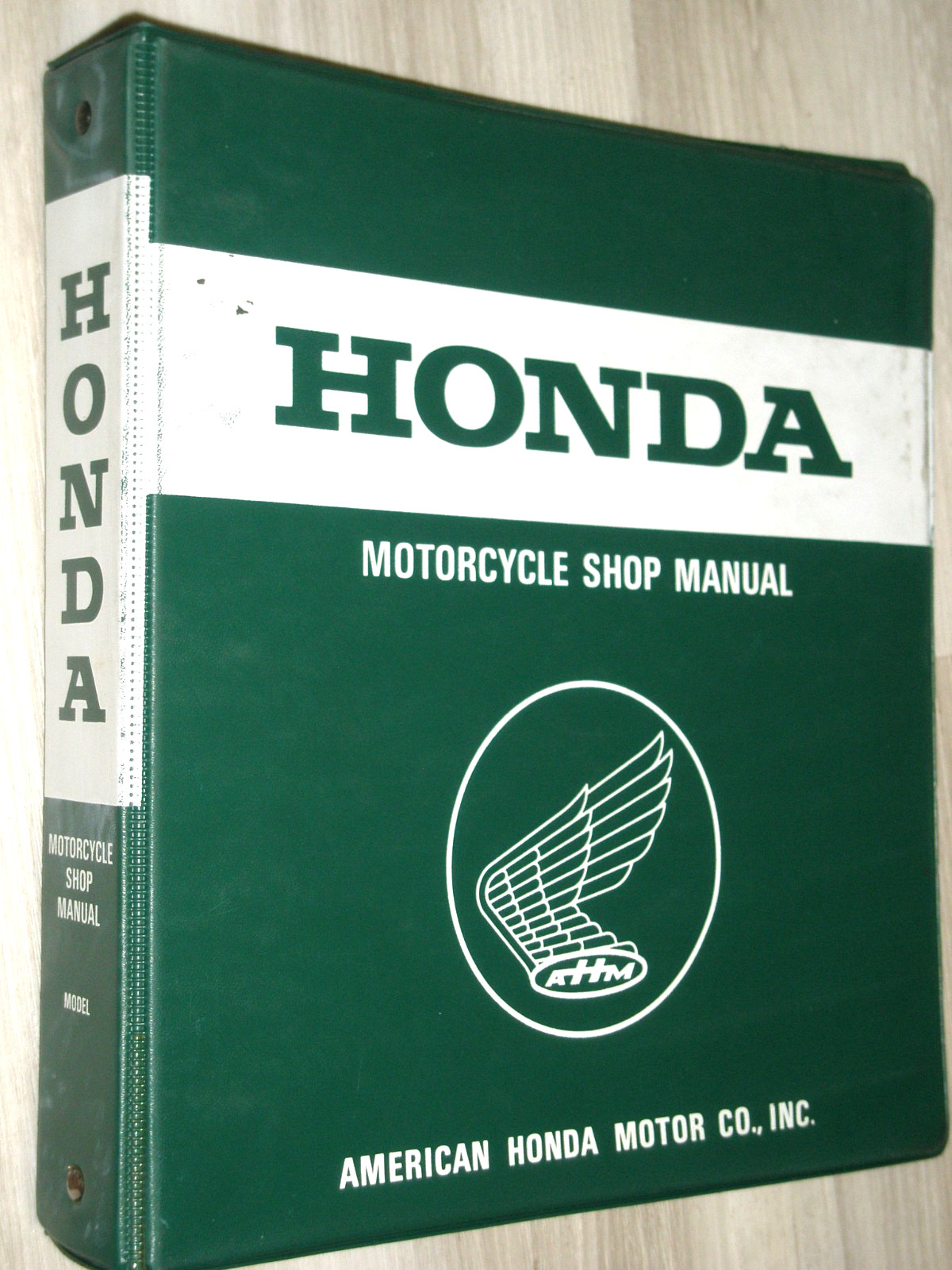 Honda Dealer Shop/Service Manual Green Binder 7-Ring 2″(empty)Motorcycle&ATV OEM