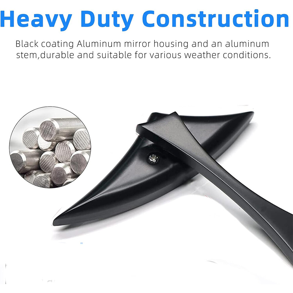 Motorcycle Blade Rearview Mirrors For Harley Touring Electra Glide Ultra Classic