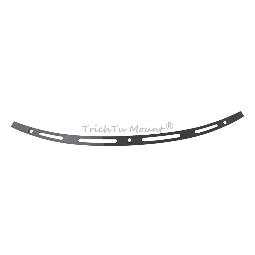 Black 4 Slotted Batwing Fairing Windshield Trim For Harley Street Glide 14-2022