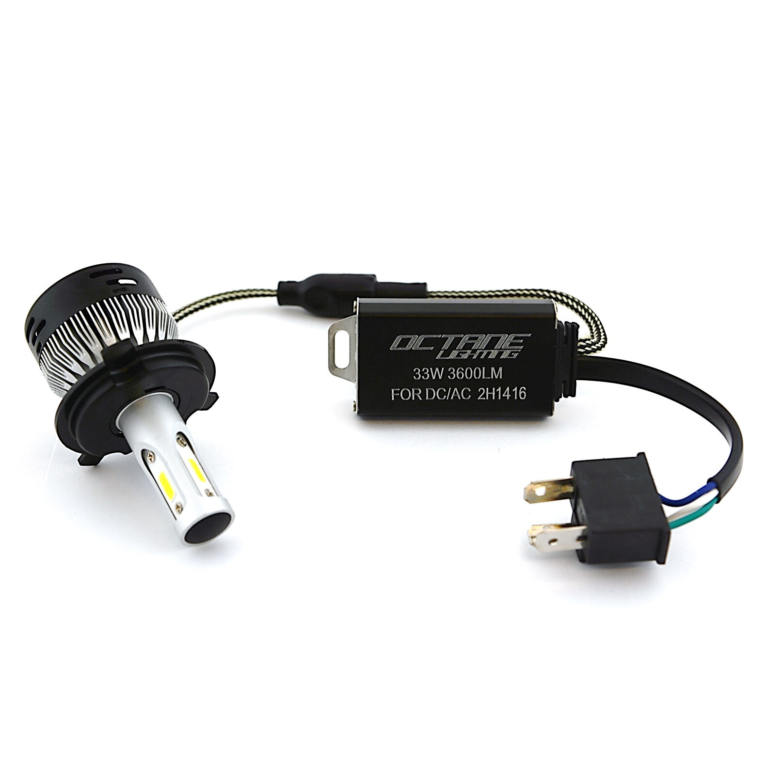 6V 6500k SMD 360° LED White Motorcycle 5.75″ H4 Headlight Hi/Low Light Bulb Each