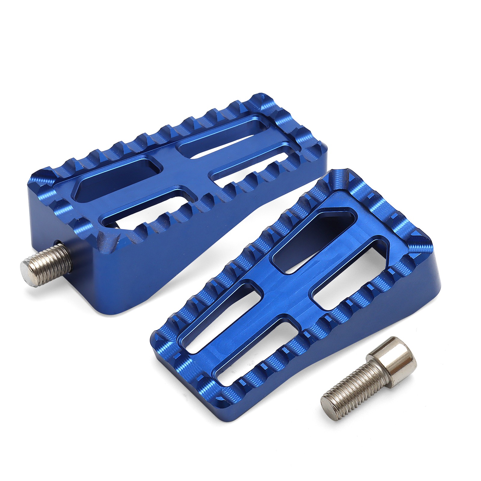 For Harley Blue Floorboards Foot Pegs Shifter Pegs Touring Street Glide Softail