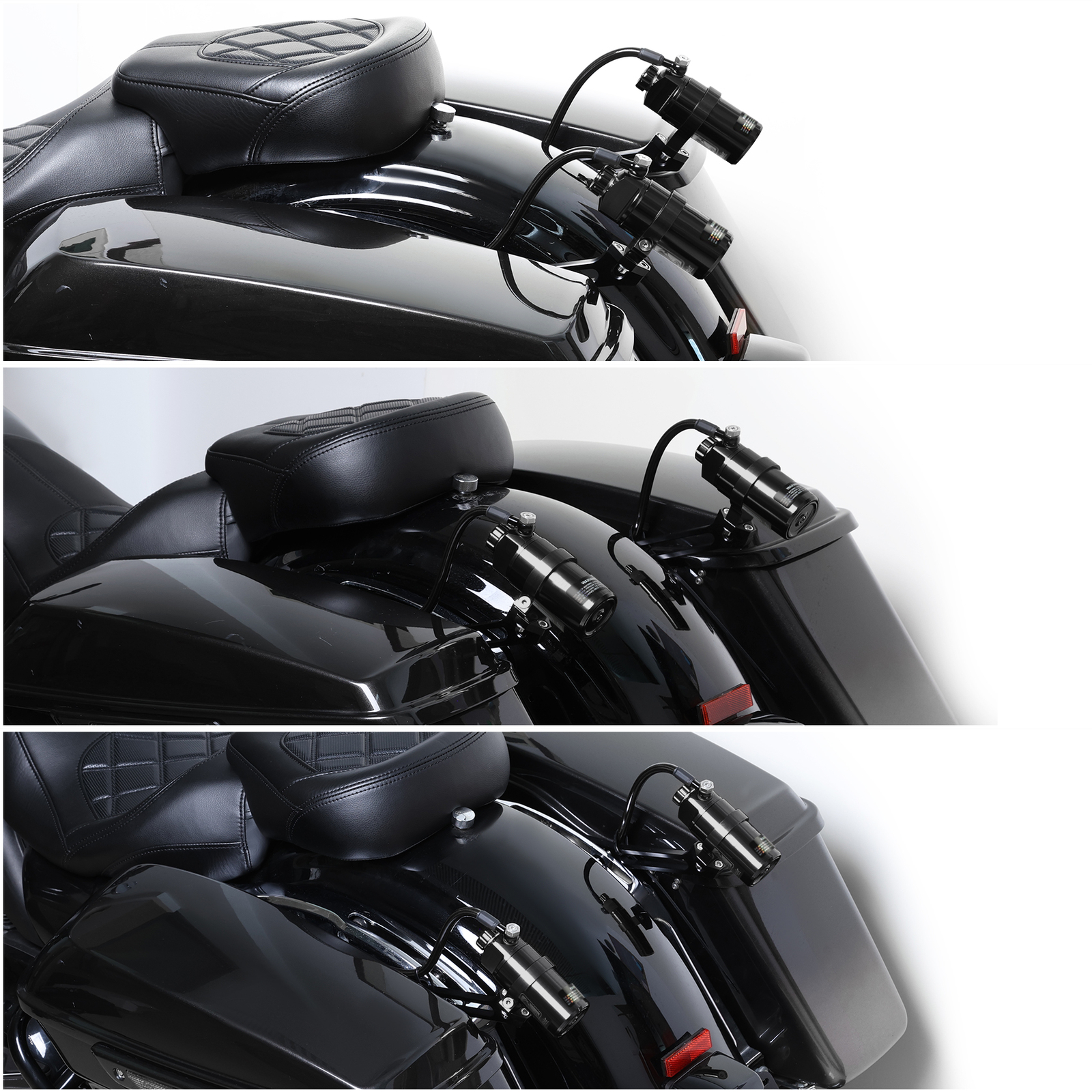 Remote Reservoir Rear Suspensions Shock Fit For Harley Touring Road Glide 14-24
