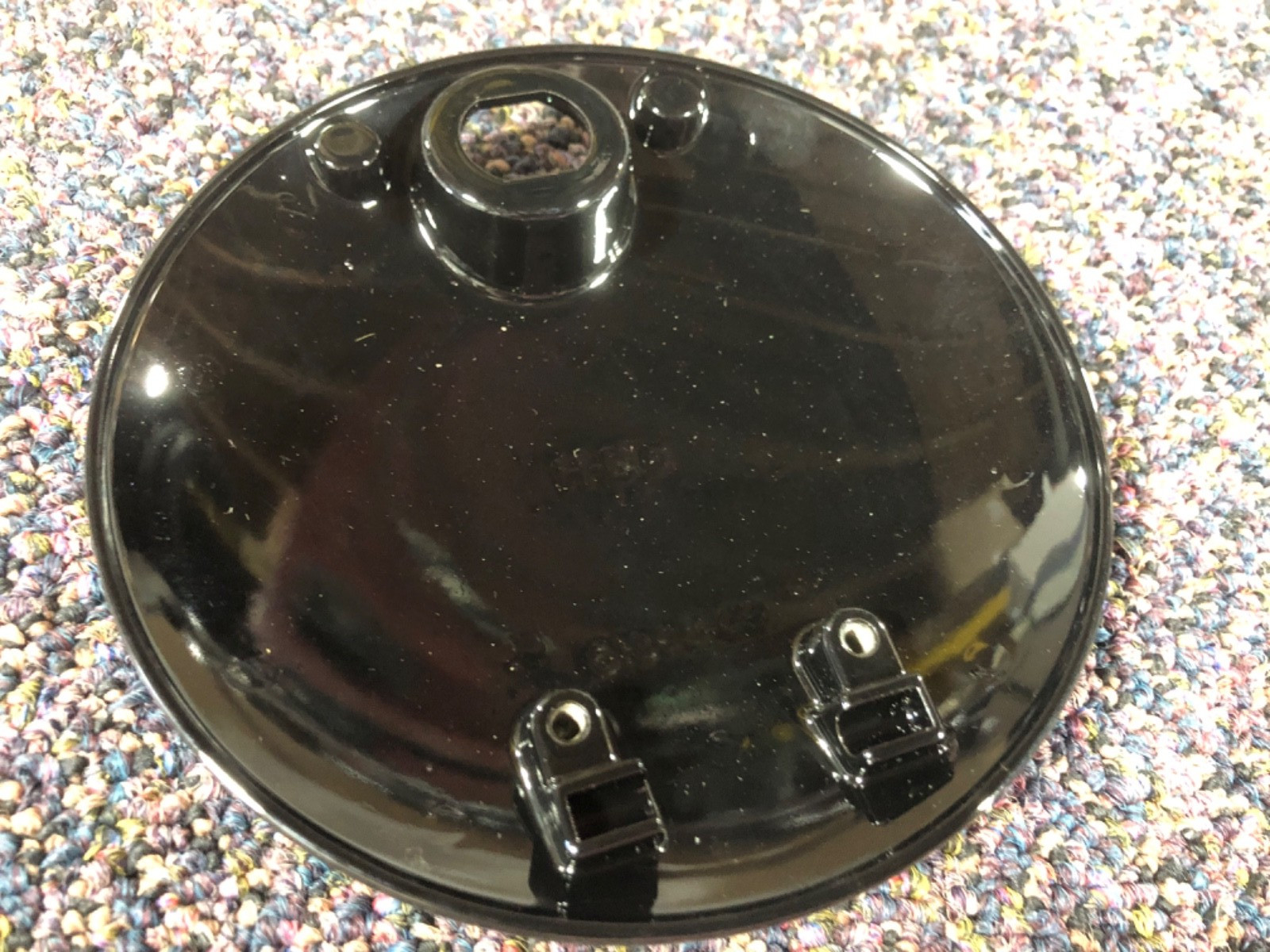 Harley WILLIE G. SKULL Fuel Tank Console Street Glide FL BLACK GLOSS POWDER COAT