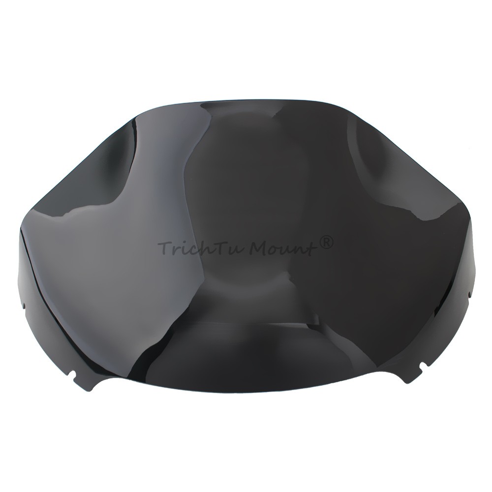 Black 13″ Wave Windshield Windscreen For Harley Road Glide FLTR FLTRX CVO 15-23