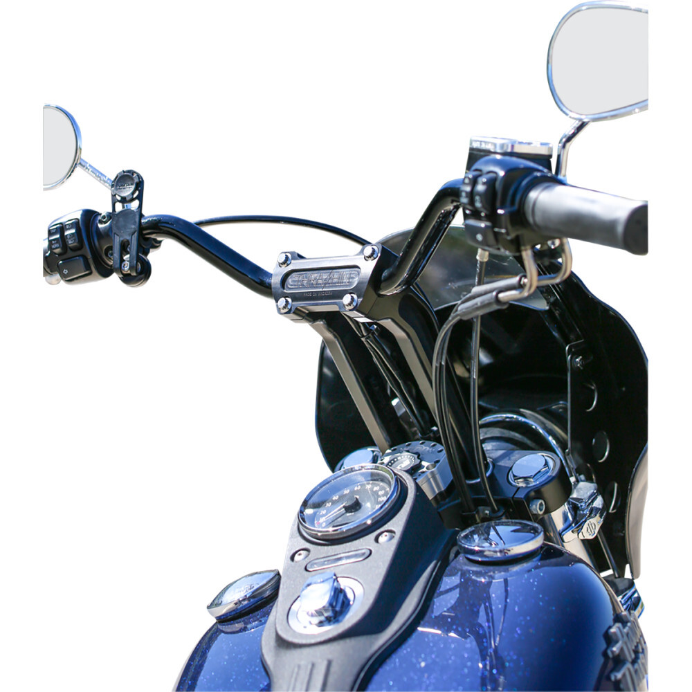Thrashin Supply Co Black 9-1/2″ Pullback Handlebar Riser | TSC-9525-1