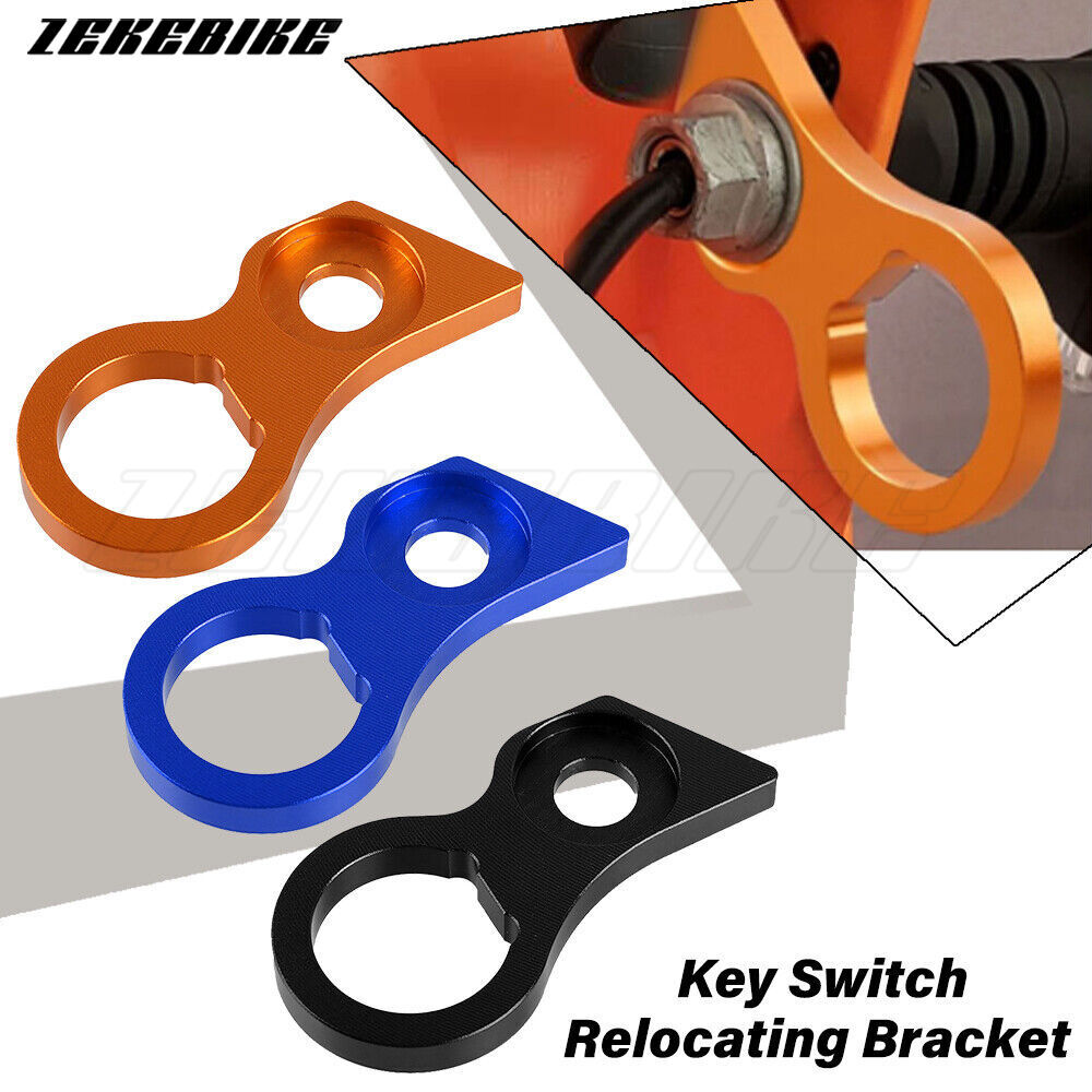 Motorcycle Key Switch Relocating Bracket For 250/350/500 EXC F 2017-2019 Black
