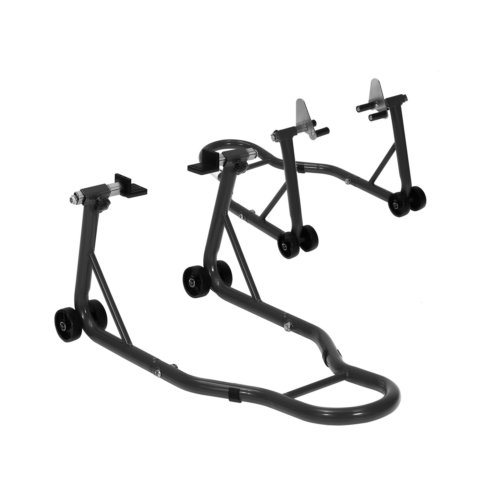 Motorcycle Front & Rear Stand Lift ,900 Lbs Wheel Paddock Stand Swingarm Spool