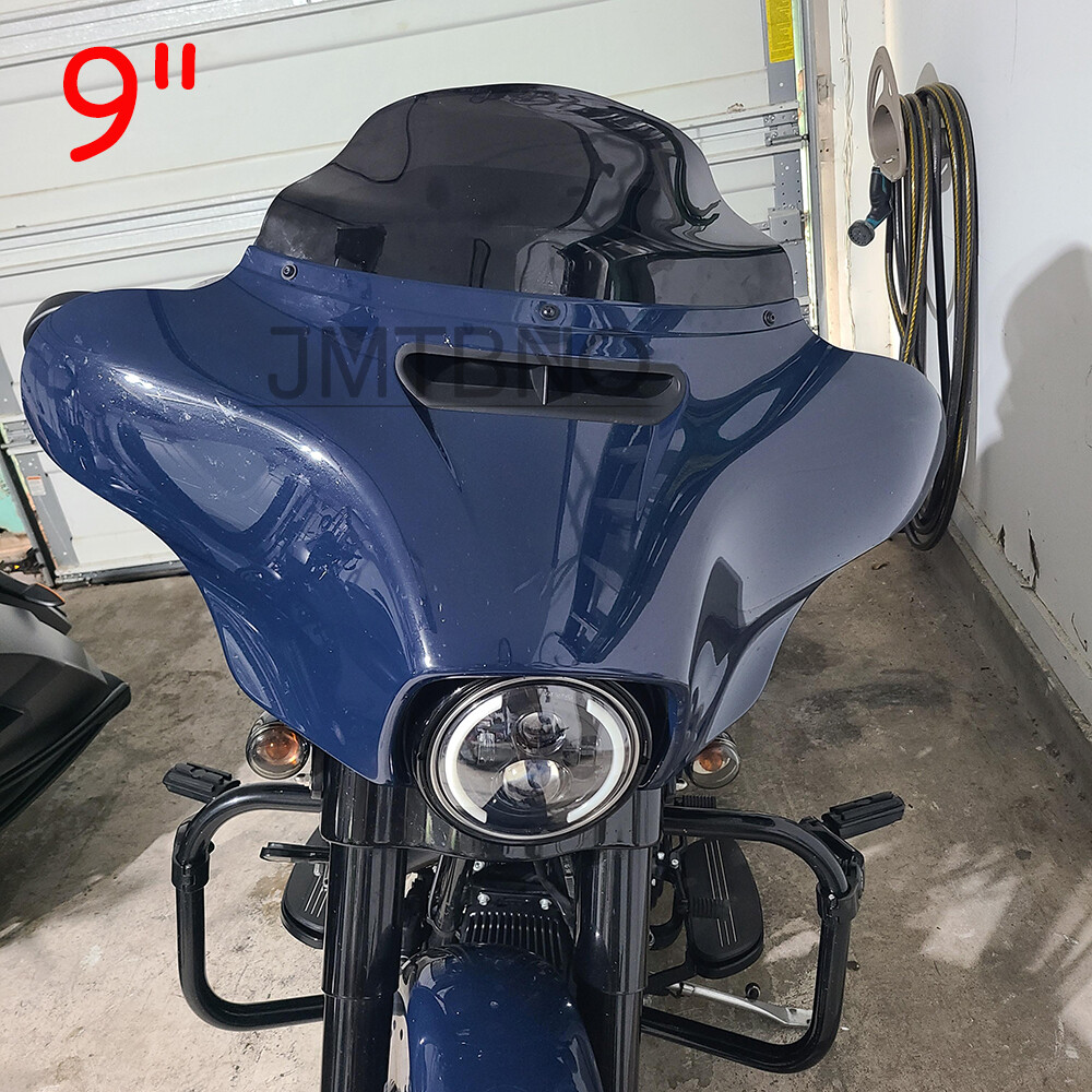 4″ 7″ 9″ Wave Windshield For Harley Touring Street Glide Ultra Electra 2014-2024