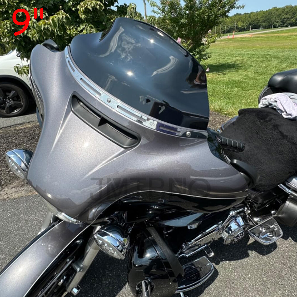 4″ 7″ 9″ Wave Windshield For Harley Touring Street Glide Ultra Electra 2014-2024